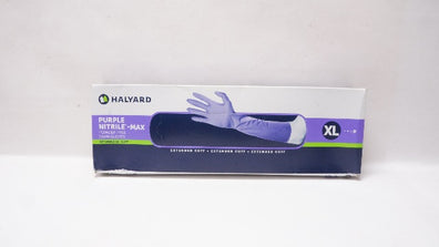 Halyard 44995 Purple Nitrile Exam Gloves, XL , Extended 16in. Cuff (x)-Box of 50